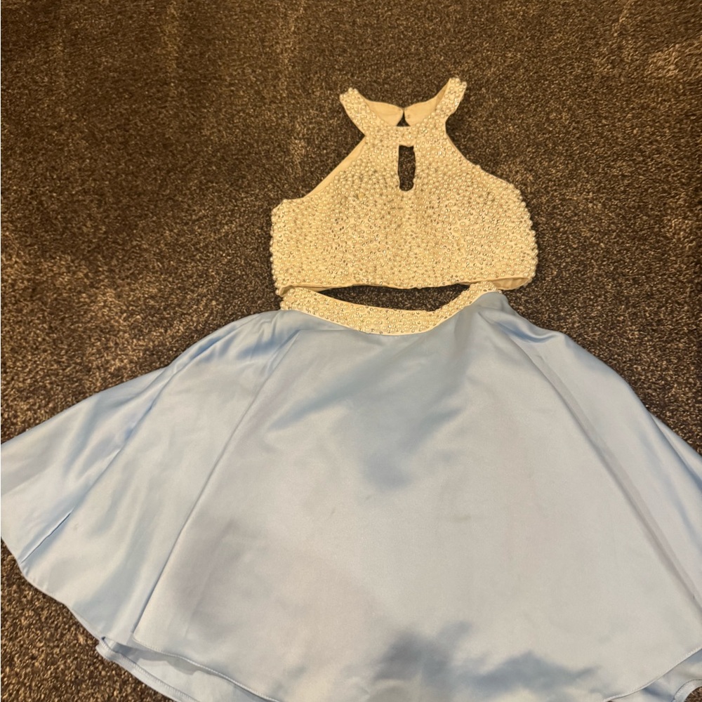 Blush Two-Piece blue Dress